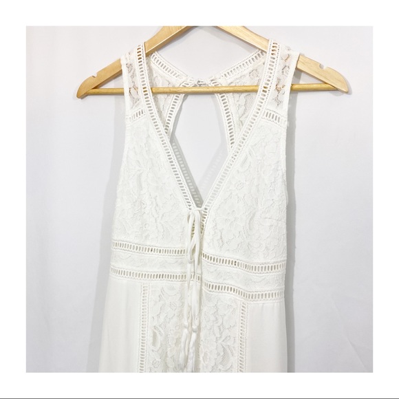 Altar’d State Edina Lace Crochet Tassel Maxi Boho Dress - Picture 6 of 13